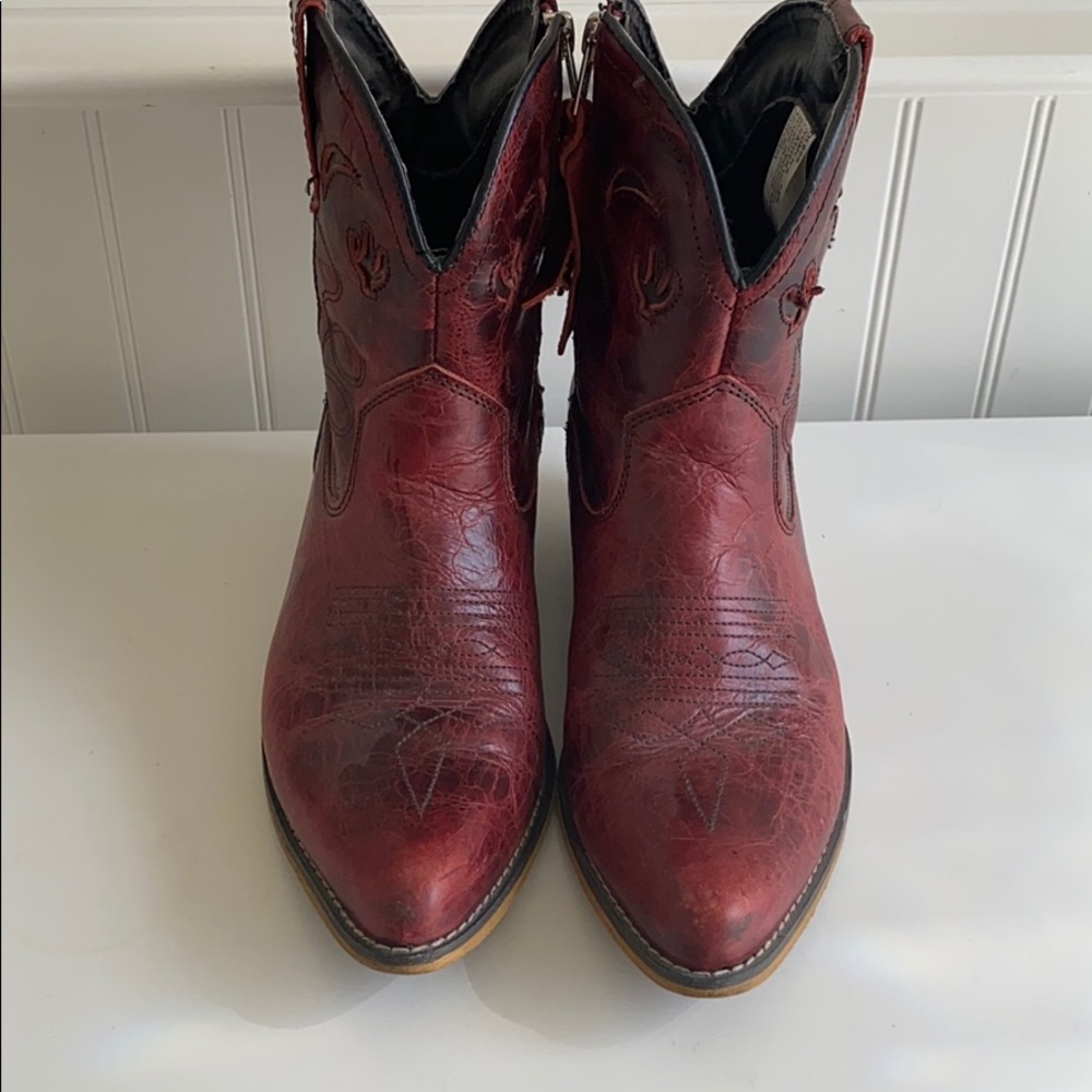 Dingo read Leather boots